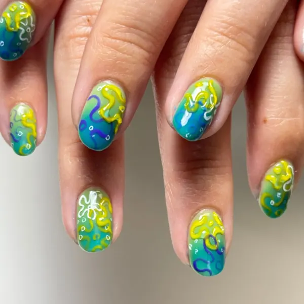 Nail work by Giving daisies